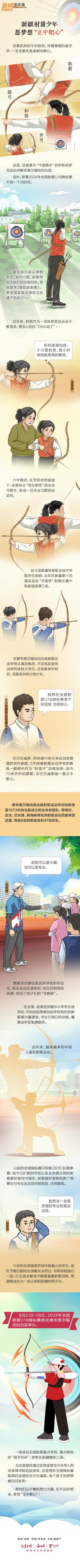 新聞連環(huán)畫(huà)丨新疆射箭少年，愿夢(mèng)想“正中靶心”