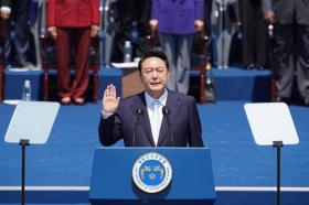 韓國(guó)總統(tǒng)尹錫悅支持率降至28%