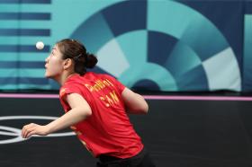 巴黎奧運(yùn)會(huì) - 乒乓球-女子單打：陳夢(mèng)晉級(jí)四強(qiáng)